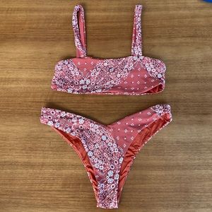 WeWoreWhat x Onia bandana print bikini, size Small